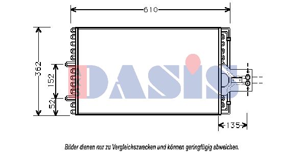 AKS DASIS Конденсатор, кондиционер 062090N